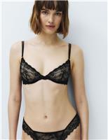 Ida Lace Wired Plunge Bra (A-E)