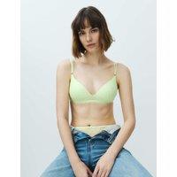 M&S Ida Lace Non Wired Plunge Bra (A-E) Light Apple