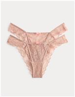 M&S 2 Pack Ida Lace Miami Knickers Black