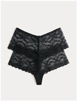 2 Pack Ida Lace High Rise Knicker Shorts