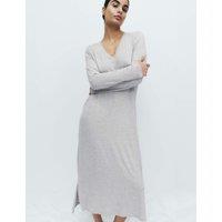 M&S Lace Trim Nightdress Grey