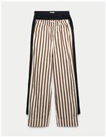 M&S 2 Pack Pure Cotton Poplin Straight Leg Trousers Black