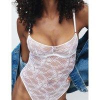 M&S Ida Lace Non Wired Body (A-E) White