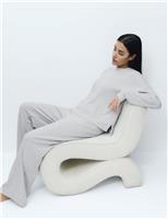 Cosy Knit Ribbed Wide Leg Lounge Joggers