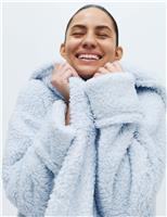 Borg Short Dressing Gown