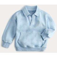 M&S Pure Cotton Positive Slogan Sweatshirt (2-8 Yrs) Blue