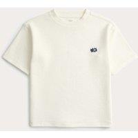 M&S Pure Cotton Ribbed T-Shirt (2-8 Yrs) White