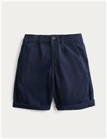 Cotton Rich Pleated Chino Shorts (2-10 Yrs)