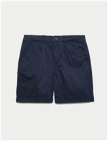 Cotton Rich Pleated Chino Shorts (6-16 Yrs)
