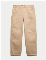 Pure Cotton Denim Baggy Fit Jeans (6-16 Yrs)