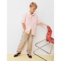 M&S Pure Cotton Denim Baggy Fit Jeans (6-16 Yrs) Stone