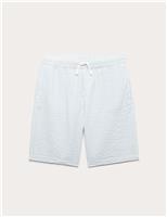 Pure Cotton Striped Shorts (6-16 Yrs)