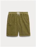 Pure Cotton Corduroy Shorts (6-16 Yrs)