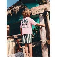M&S 2 Piece Pure Cotton Graphic Top & Bottom Outfit (2-8 Yrs) Pink Mix