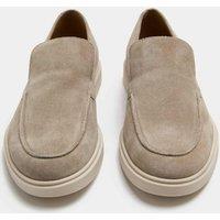 Autograph White Sole Suede Loafers Stone