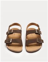 Suede Backstrap Corkbed Sandals