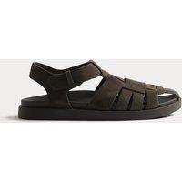 Autograph Suede Fisherman Sandals Brown