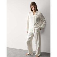 Autograph Satin Revere Pyjama Set Ivory