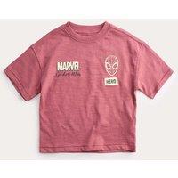 M&S Pure Cotton Spider-Man T-Shirt (2-8 Yrs) Berry