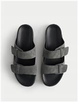 Autograph Autograph Suede 2 Strap Sandals Dark Grey