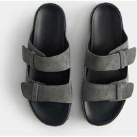 Autograph Autograph Suede 2 Strap Sandals Dark Grey