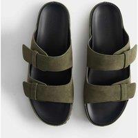 Autograph Autograph Suede 2 Strap Sandals Khaki