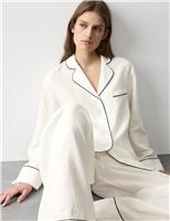 Autograph Pure Linen Revere Pyjama Set Ivory