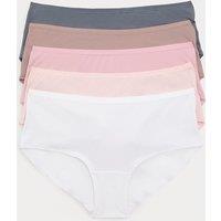 M&S 5pk Microfibre Low Rise Shorts Brown Haze