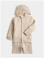 3 Piece Pure Cotton Hooded Outfit (2-8 Yrs)