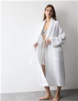 Autograph Pure Cotton Waffle Wrap White