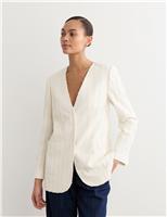 Jacquard Textured Relaxed Jacket