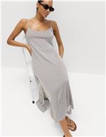 Printed Jersey Midaxi Beach Dress