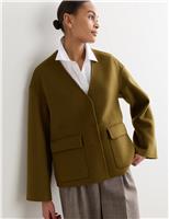 Pure Wool Double-Faced Short Jacket