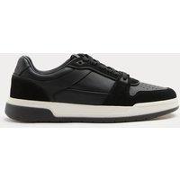 Autograph Leather Lace Up Casual Trainers Black