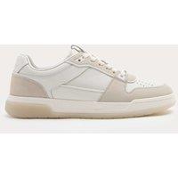 Autograph Leather Lace Up Casual Trainers White