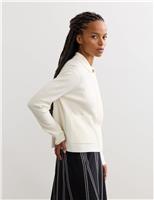 Pure Merino Wool Textured Knitted Jacket