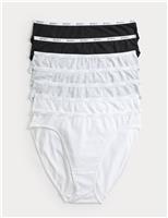 7 Pack Cotton Rich High Leg Knickers