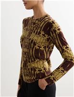 Pure Merino Wool Printed Jumper