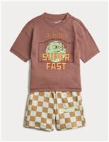 Pure Cotton Hotwheels Top & Bottom Outfit (2-8 Yrs)