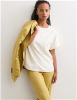 Pure Linen Tailored Straight Leg Trousers