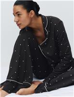 Soft Touch Printed Revere Pyjama Set