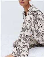Soft Touch Printed Revere Pyjama Set