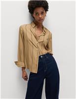 Striped Shirt Collared Shirt