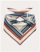 Pure Silk Geometric Scarf