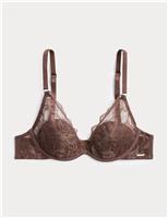 Savannah Lace Wired Plunge Bra (A-E)