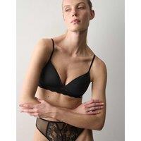 Autograph Lace Smoothing Bralette (A-E) Black