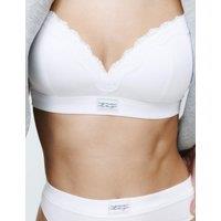 B by Boutique Juni Cotton Rib Non Wired Plunge Bra (A-E) White
