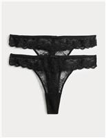 2 Pack Ida Lace Thongs
