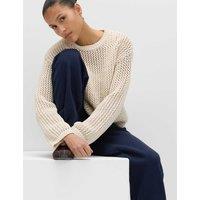 M&S Cotton Rich Cuffed Joggers Navy