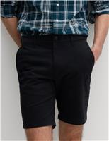 M&S Regular Fit Stretch Chino Shorts Sandstone